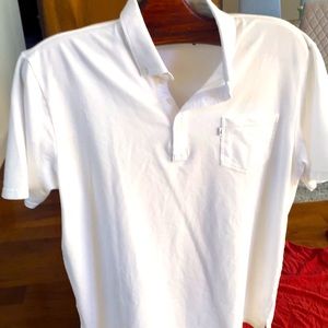 JOHNNIE O LIKE NEW XL WHITE POLO